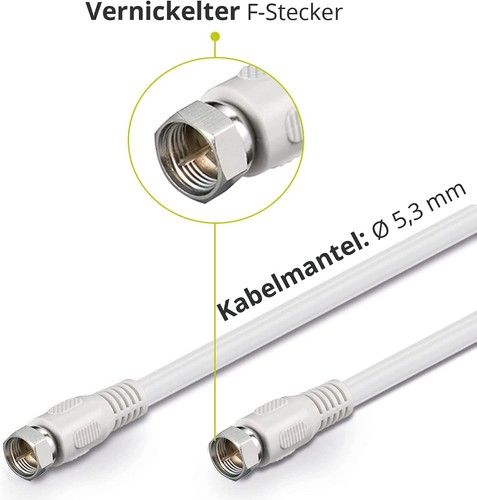 Sat kabel koax - sat, f-stecker